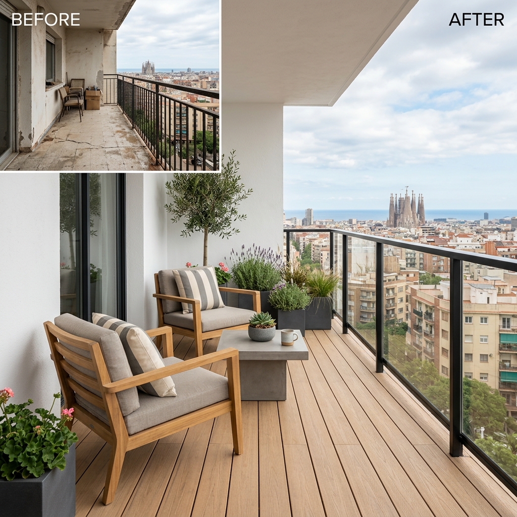 Erkély felújítás és erkélycser